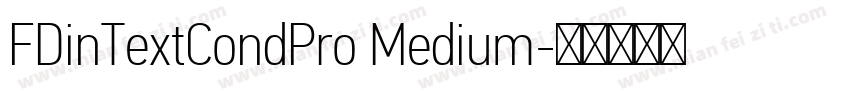 FDinTextCondPro Medium字体转换